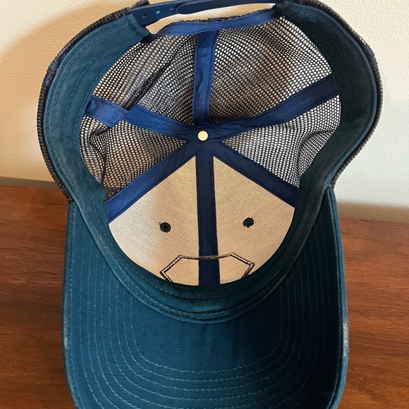 Patagonia “Fitz Roy Hex” Trucker Hat Big Sur Blue - Gently used - Picture 4 of 5